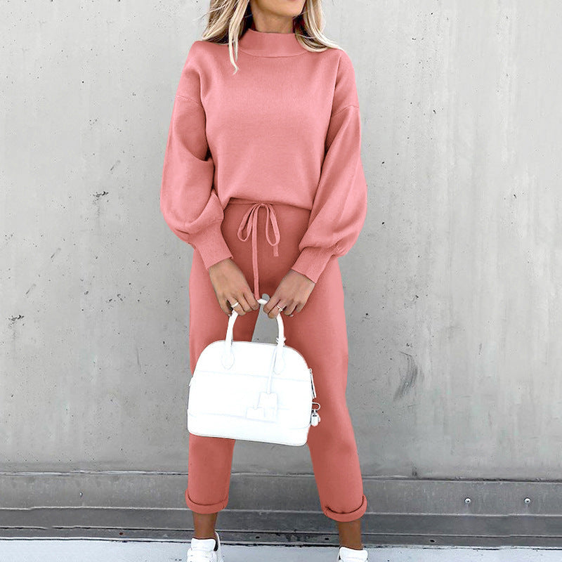 Long Sleeve Fleece Casual Sweater Suit