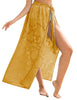 Sarong Transparent Floral Swimsuit Overskirt