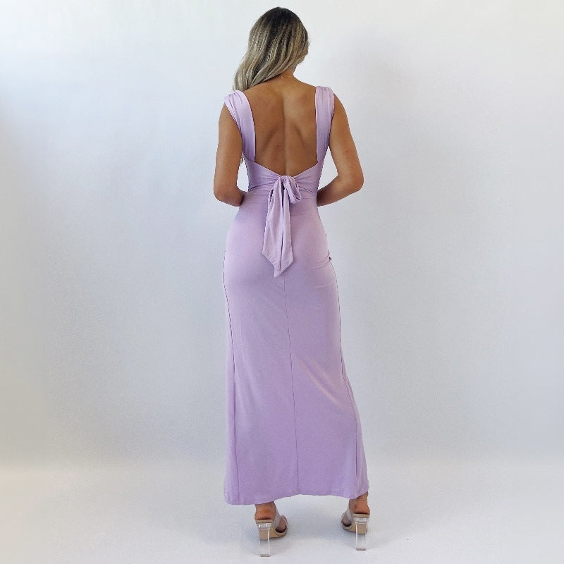 Slim Sleeveless Slit Dress