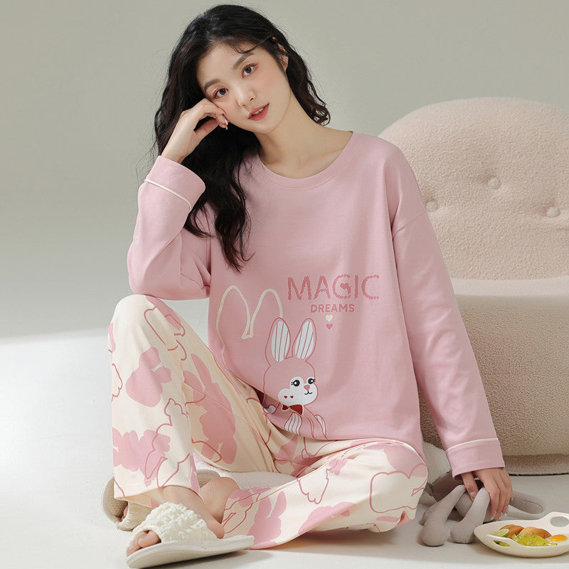 Long Sleeve Cute Cartoon Casual Home wear