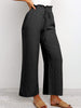 Elastic Waistband Lace-up Pants