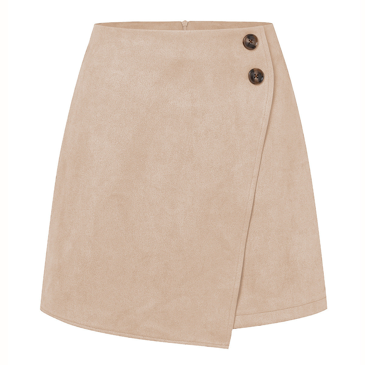 Suede Irregular Skirt