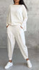 Long-sleeved Sweater Harem Pants Suit