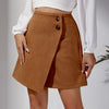 Suede Irregular Skirt