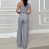 Sleeveless Top High Waist Slim Pants Two-piece Set