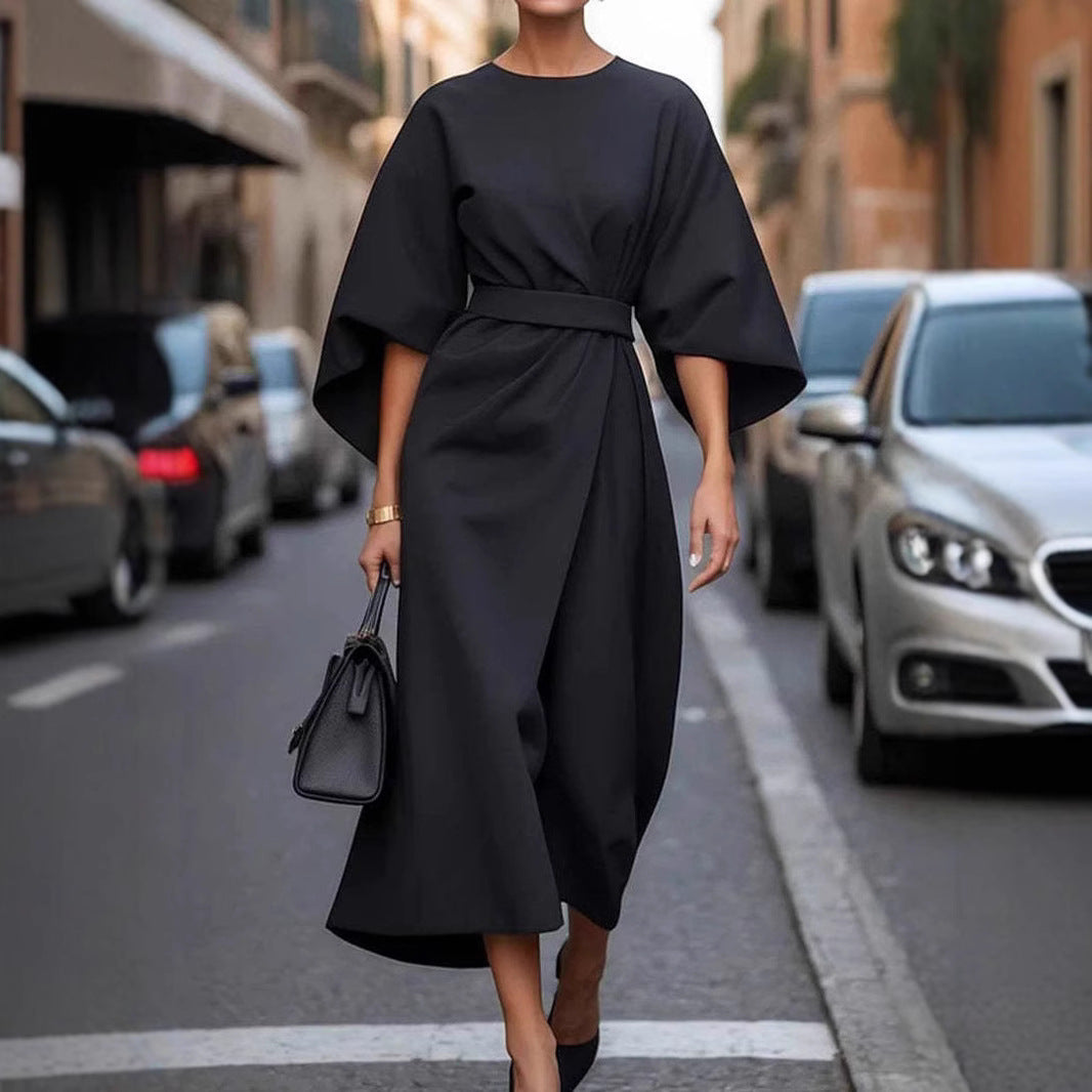 Loose Batwing Sleeve Dress