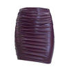 Leather Hip Tight Stretch Skirt