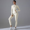 Brocade Zipper Fitness Suit