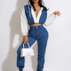 Women's Casual Denim Suit