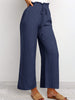 Elastic Waistband Lace-up Pants