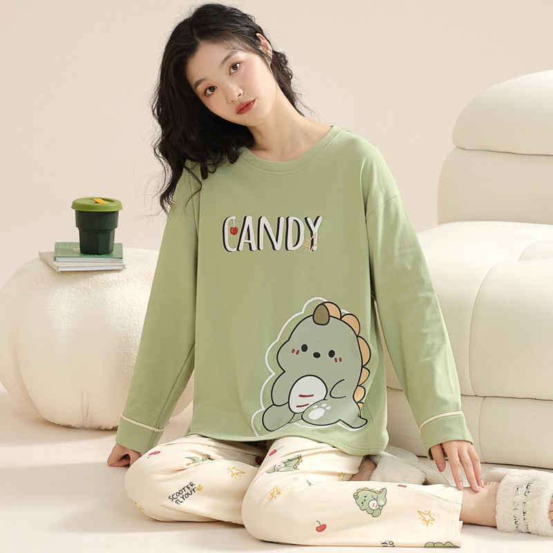 Long Sleeve Cute Cartoon Casual Home wear