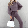 Long Sleeve Fleece Casual Sweater Suit