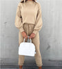 Long Sleeve Fleece Casual Sweater Suit