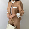 Color Matching Women's Suit