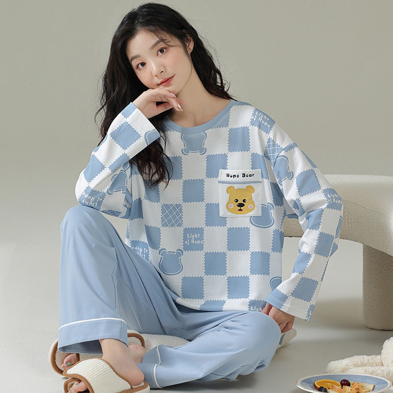 Long Sleeve Cute Cartoon Casual Home wear