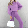 Long Sleeve Fleece Casual Sweater Suit