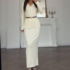 Knitted Temperament High Waist Sheath Long Skirt