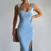 Slim Sleeveless Slit Dress